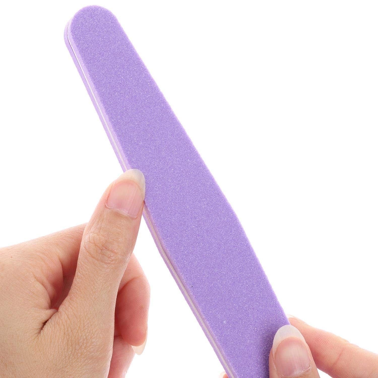 20Pcs Nail Block Buffer Files Sponge Washable Double Sided 100/180 Sanding Bu…