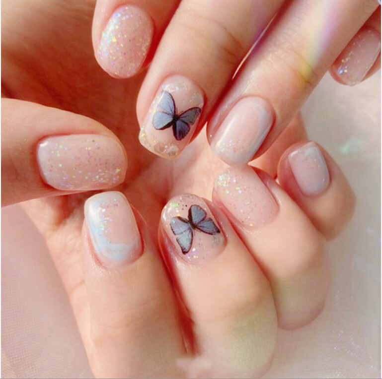 3D Butterfly Nail Sticker Art Decal Adhesive DIY Desgin Waterproof Manicure US