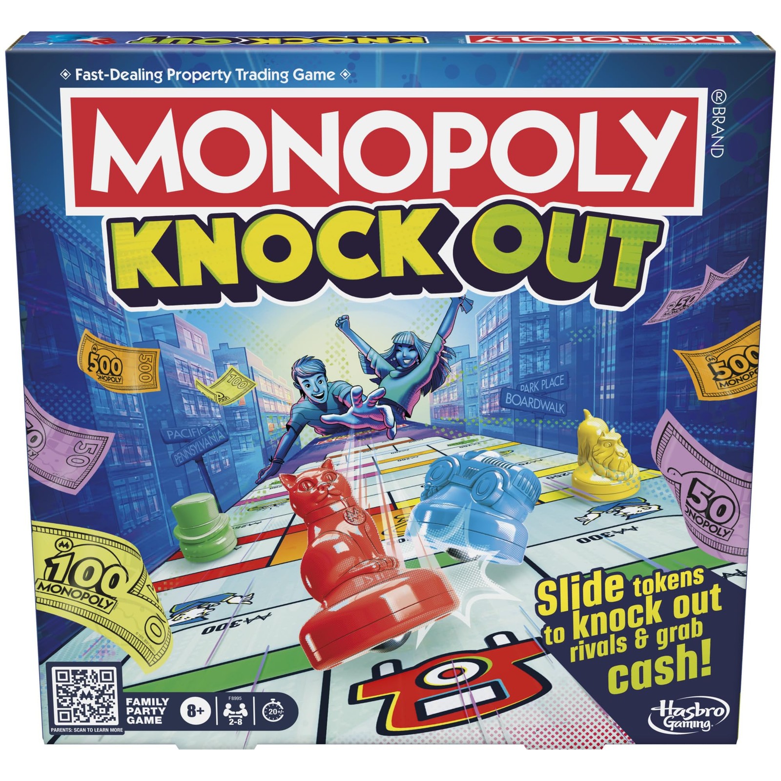 Monopoly Knockout Board Game | 2-8 Players | 20 Mins. Average | Quick-Playing…