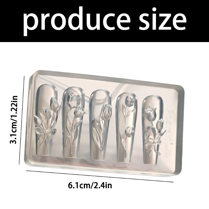Tulips Shape Small Accessories Crafting Molds Present for Beauty Enthusiasts