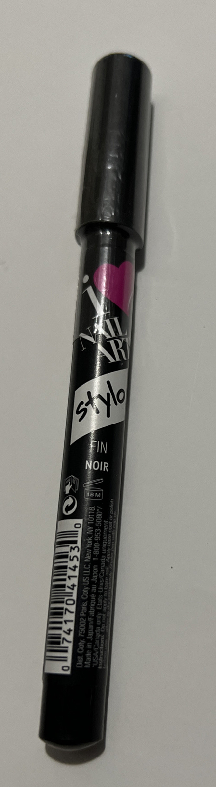 Sally Hansen I Heart Nail Art Fine Point Pen, Black 0.04 oz