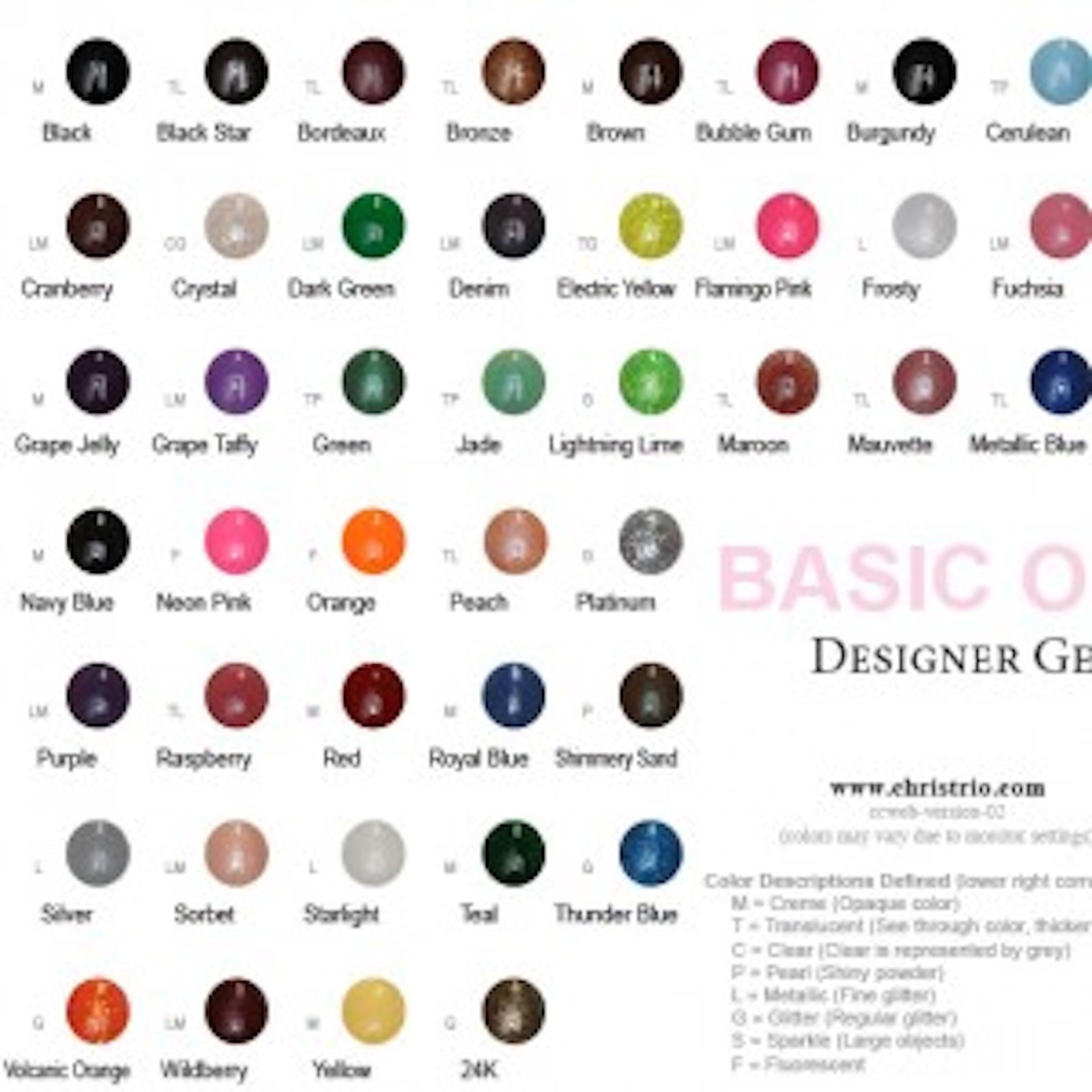 CHRISTRIO 1/4 OZ. DESIGNER GEL