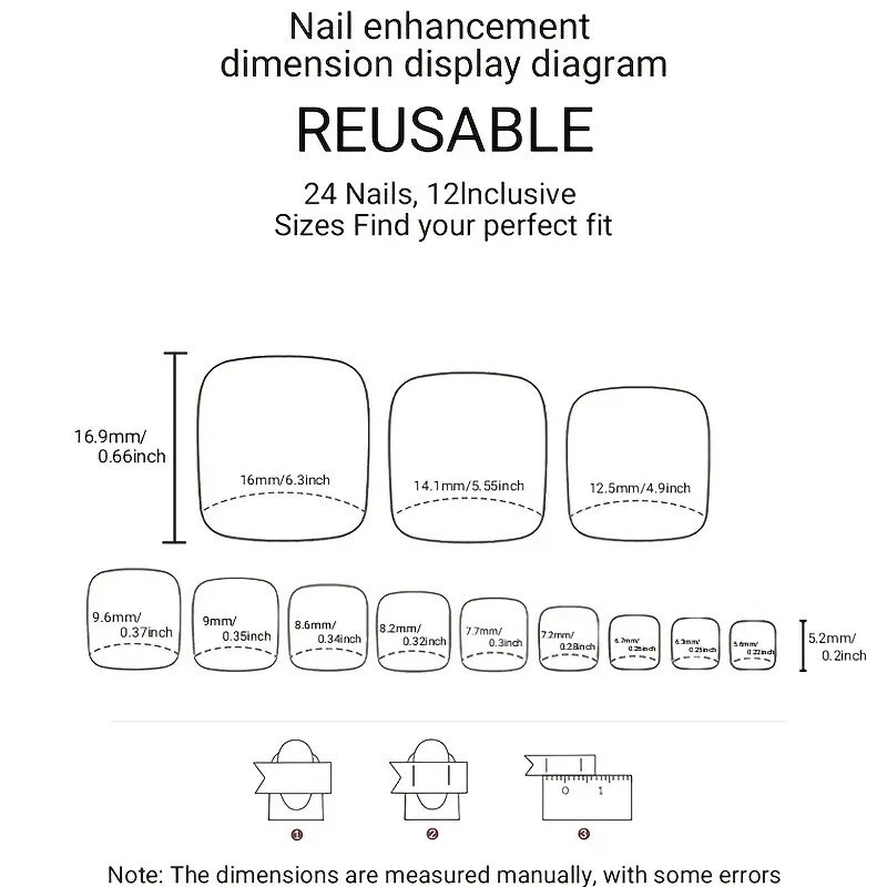 24 Fake Nails Deep Red Press On Toenails Short Style Kit Glossy Vacation Glam