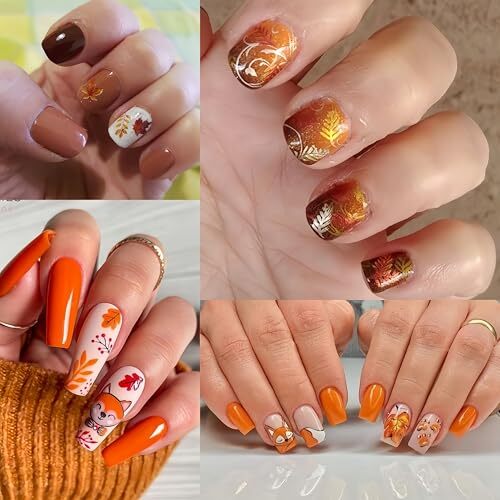 12Pcs Fall Nail Art Stickers, Autumn Nail Art Water Decals Transfer Nail turkey