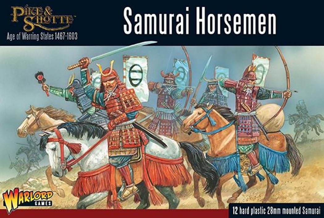 Warlord Games Samurai Horsemen – 28mm Scale Plastic Onesize, multi-coloured
