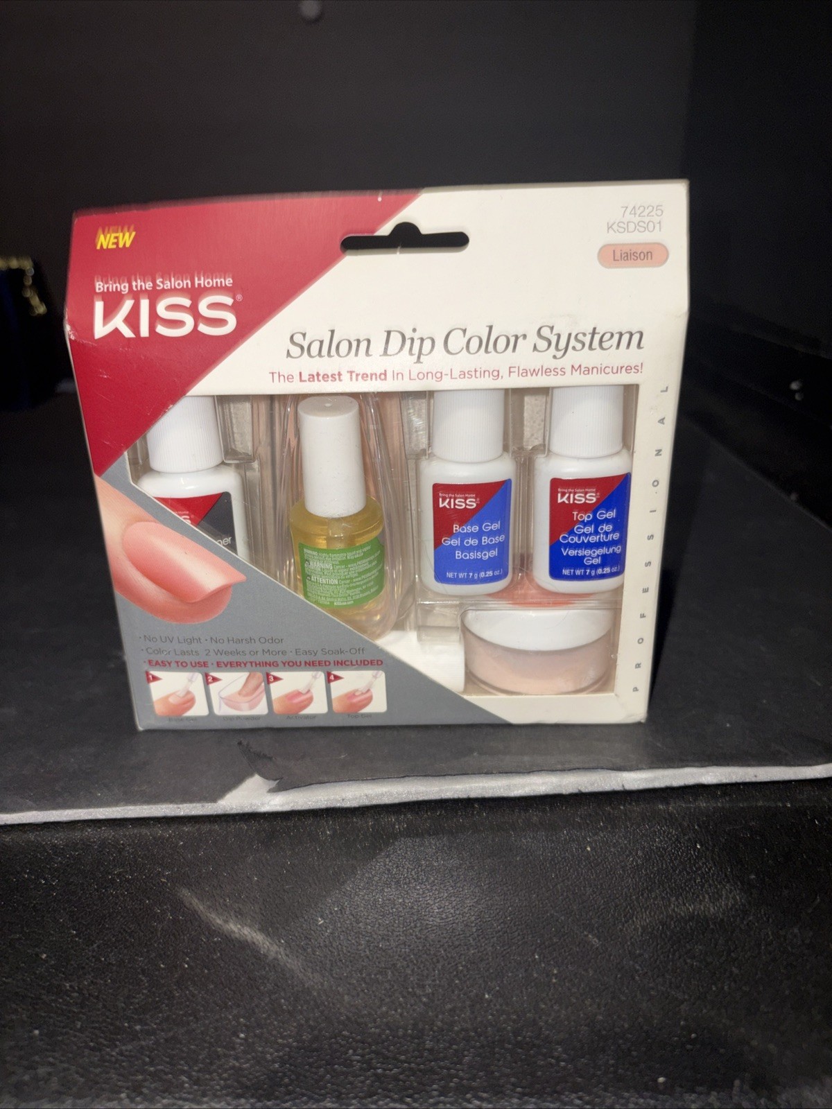 Kiss Salon Dip Color System Kit Long Lasting Manicures #74225-KSDS01 – Liaison..