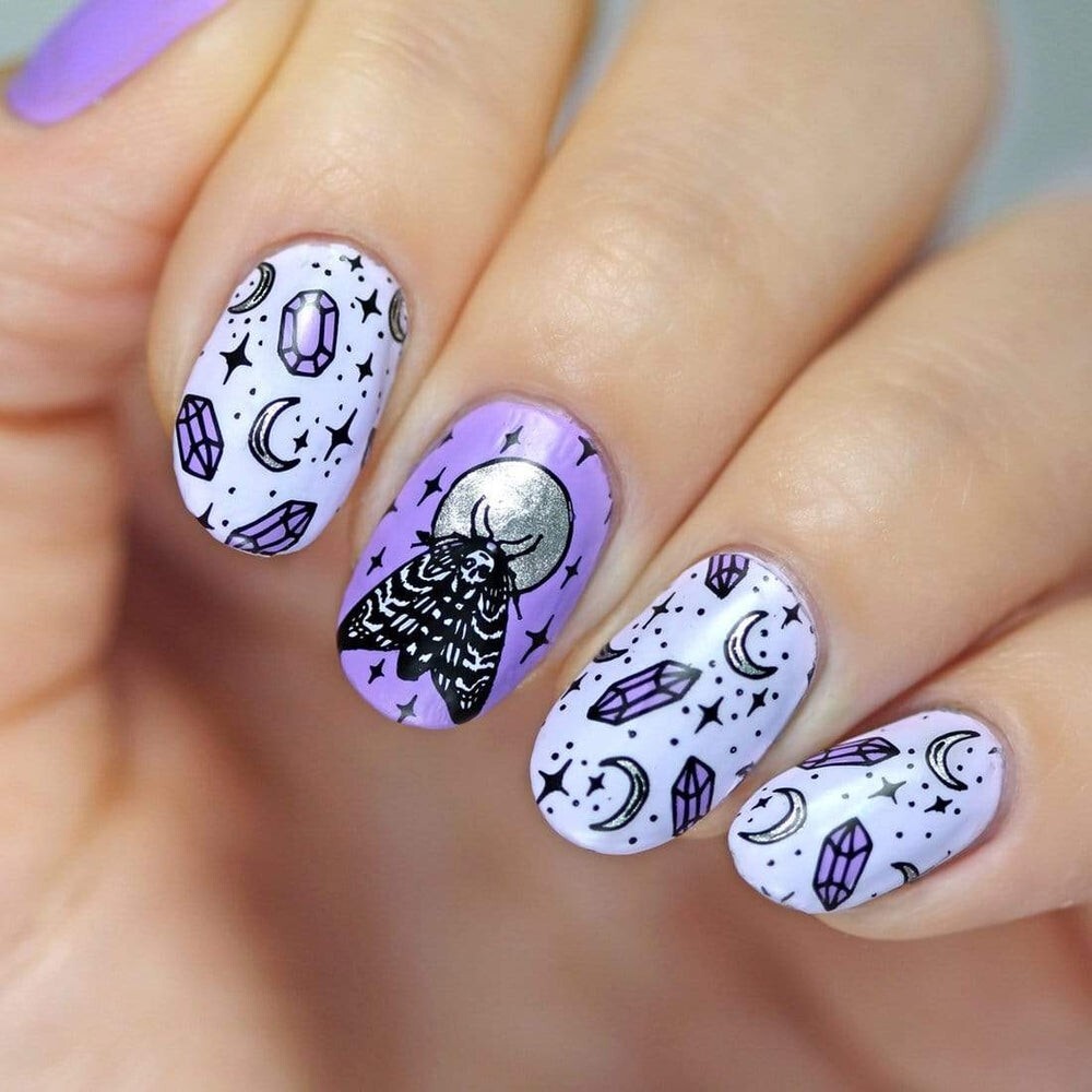 Maniology nail stamping plate BMXL-223 GLITTERFINGERS