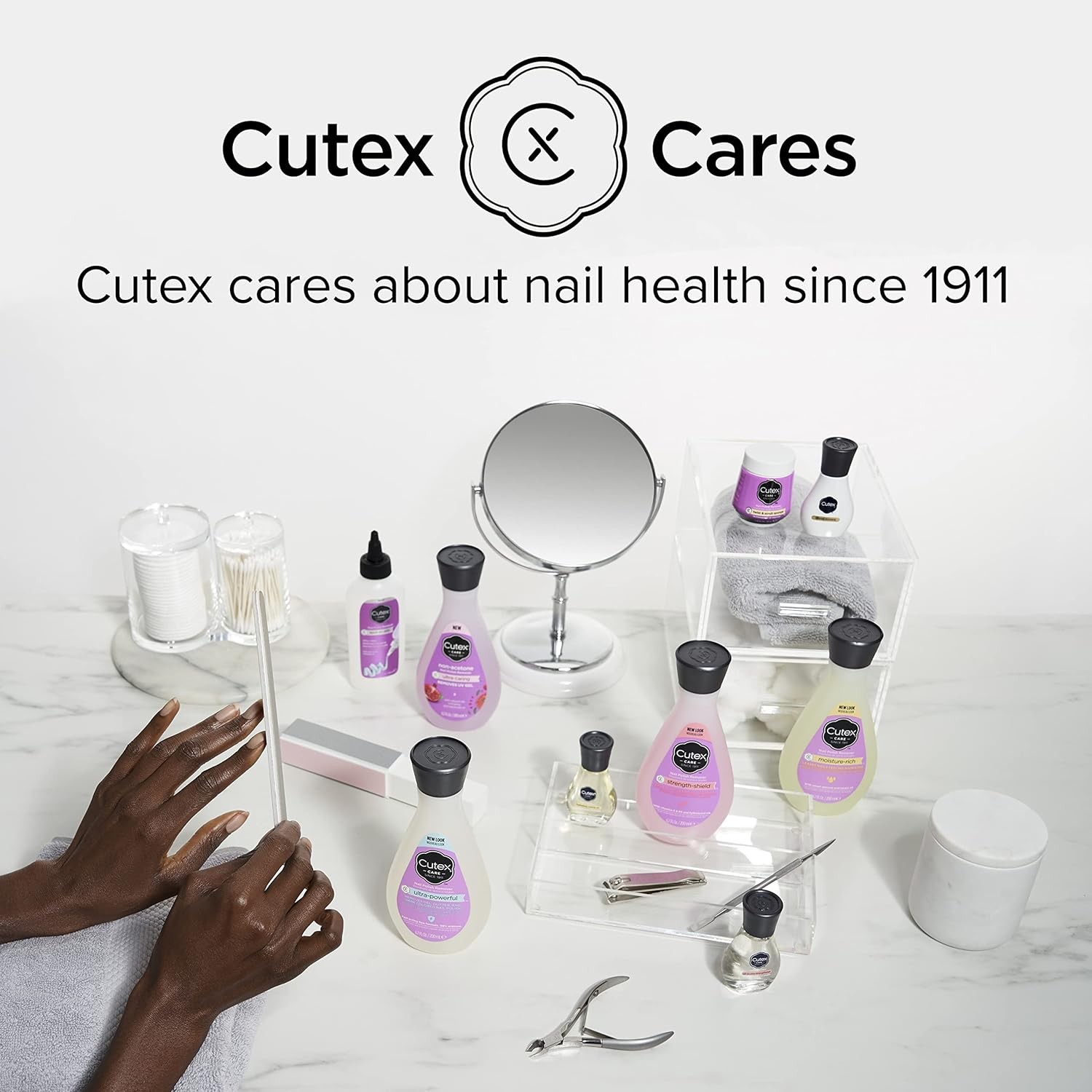Cutex Nail Polish Remover, Strength Shield, Leaves 6.7 Fl Oz (Pack of 2)