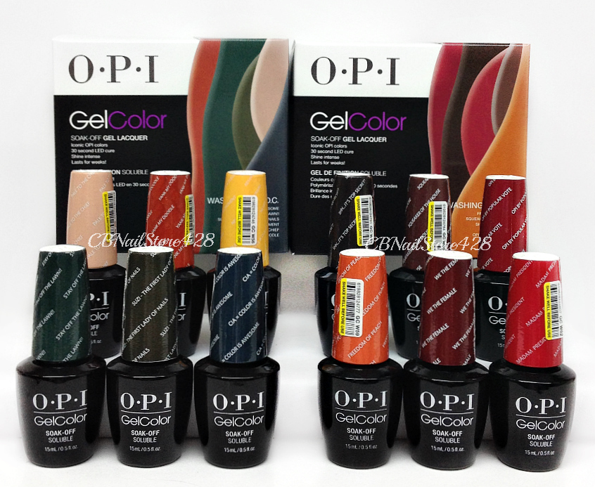OPI Gelcolor Nail Polish- WASHINGTON DC Fall/Winter-Pick Any Color/Top/Base .5oz
