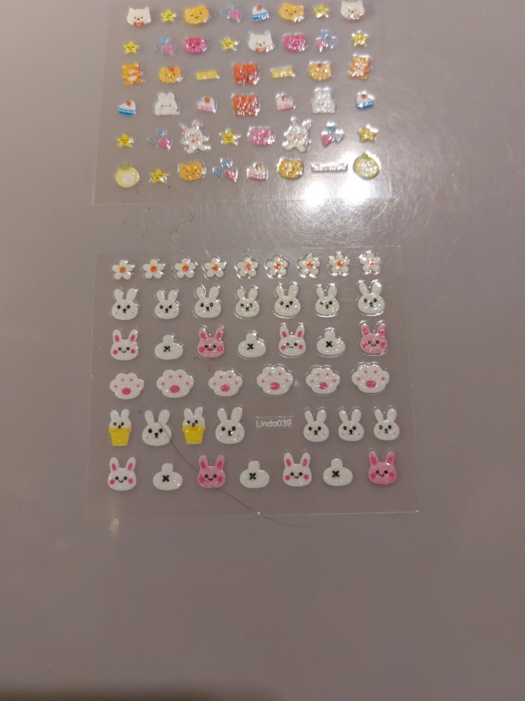 2 X Small Sheets Of Cute Nail Art Stickers (Dn234) New