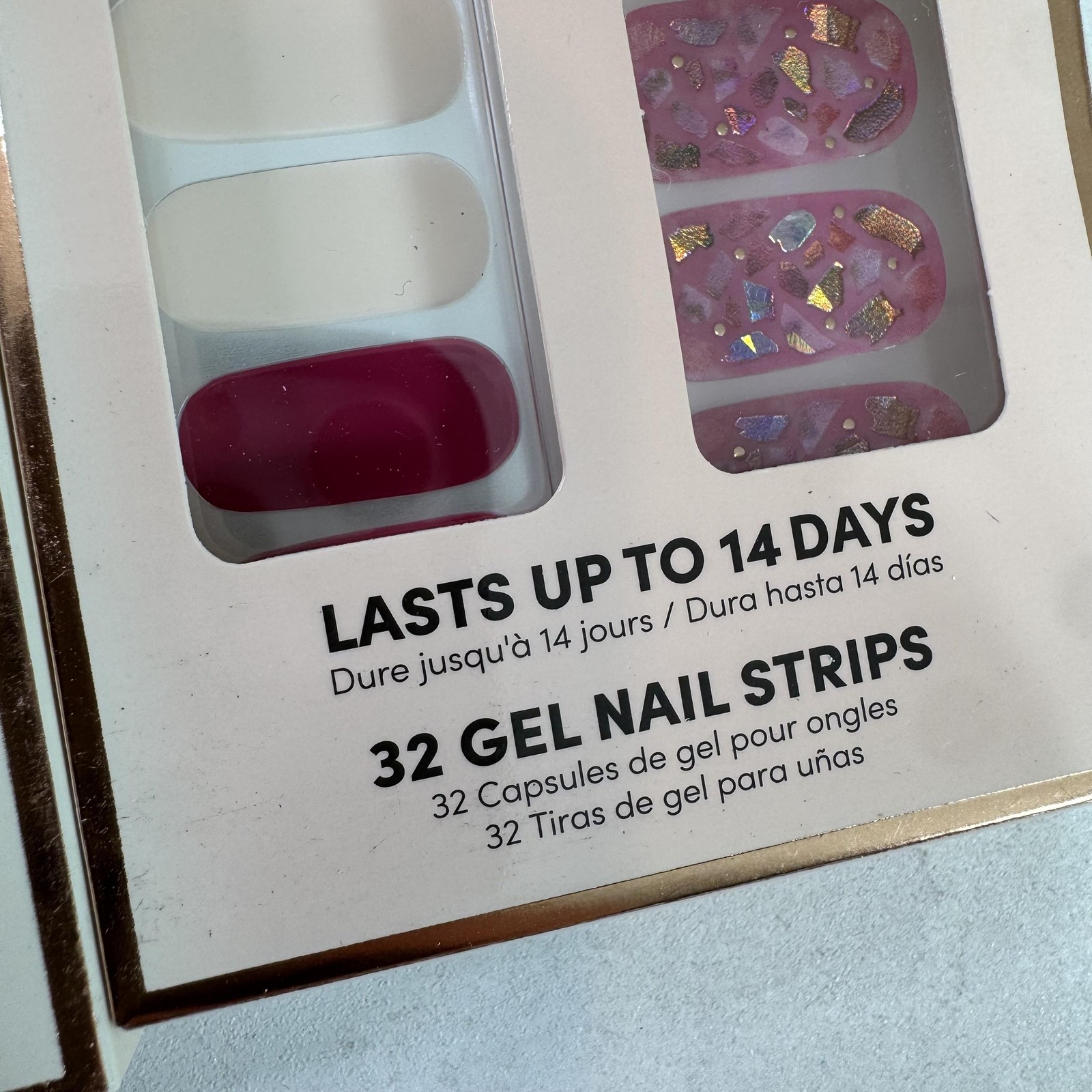Dashing Diva Gloss Pink Gel Nail Strips 32 Ct 3 Pack Berry Bloodstone Wallflower