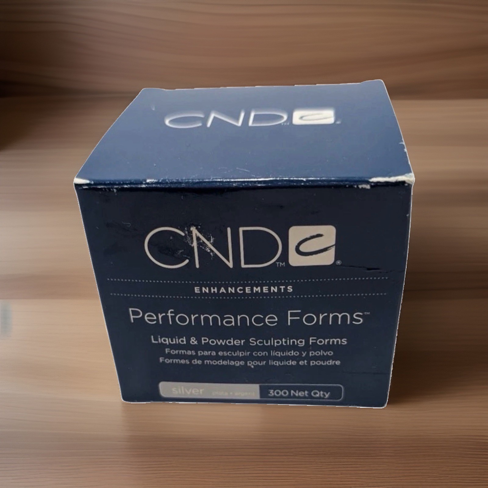 CND Nail enhancements Performance Forms liquid powder sculpting silver 300 qty