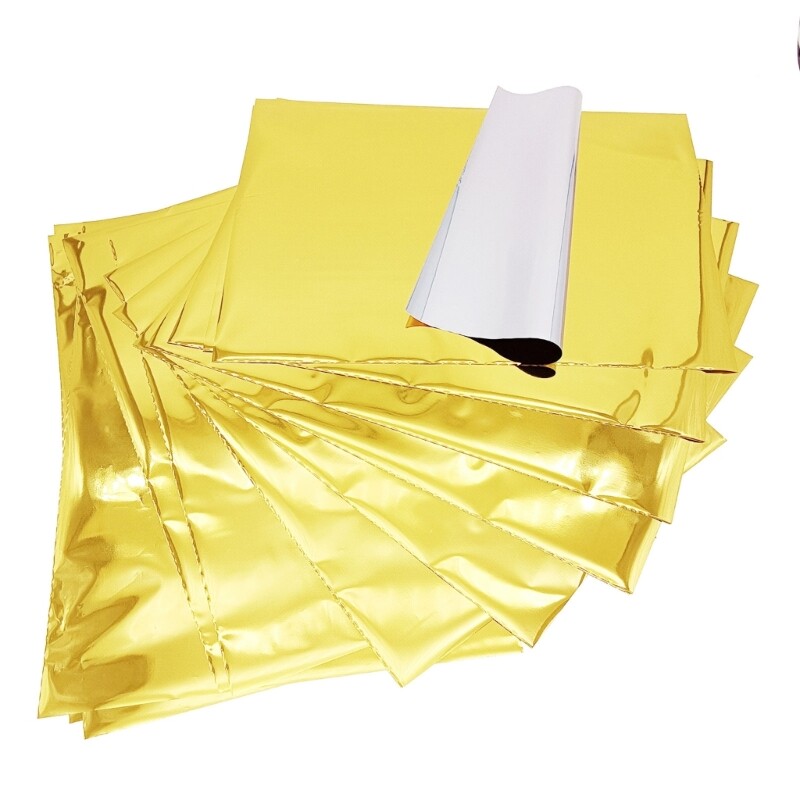 50 Sheets Reactive Foil Transfer Hot Foil Stamping Papers for Cards Scrapbooking