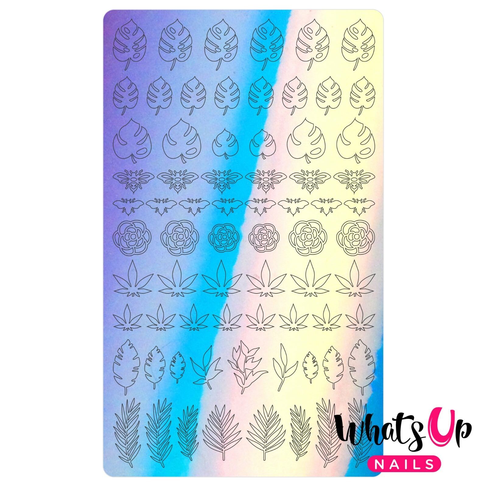 Botanical Garden Stickers (Blue) – Daily Charme Collaboration, Nail Stickers