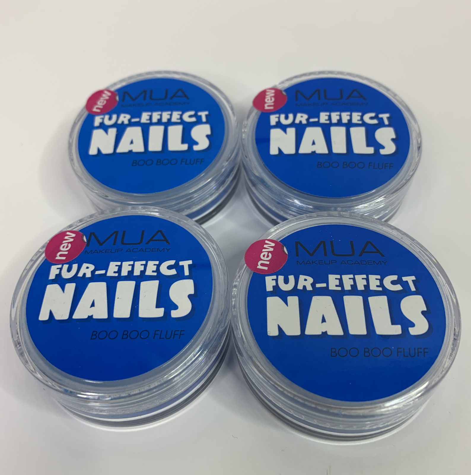 1x MUA Blue Fur Effect Nails Boo Boo Fluff – Fluffy Fur Nail Effect Nails