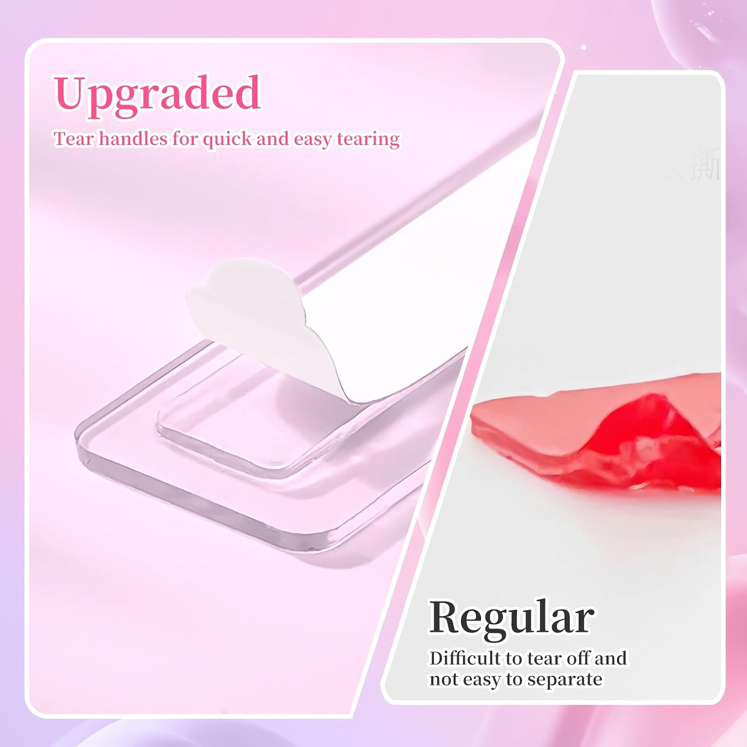 12 Sheets Double Sided Nail Tape for Press on Nails Storage, Clear Adhesive Moun