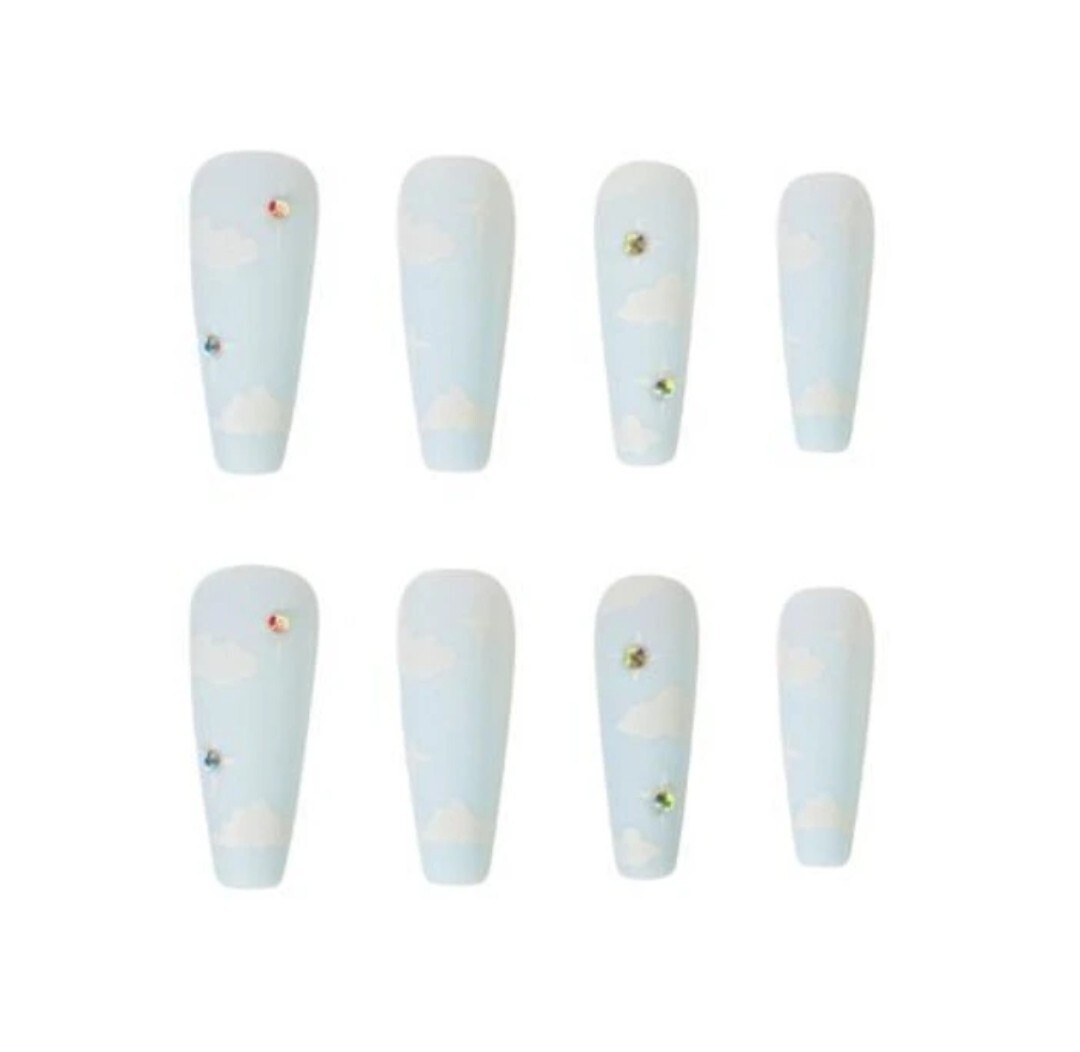 press on nails long X 24 Tips