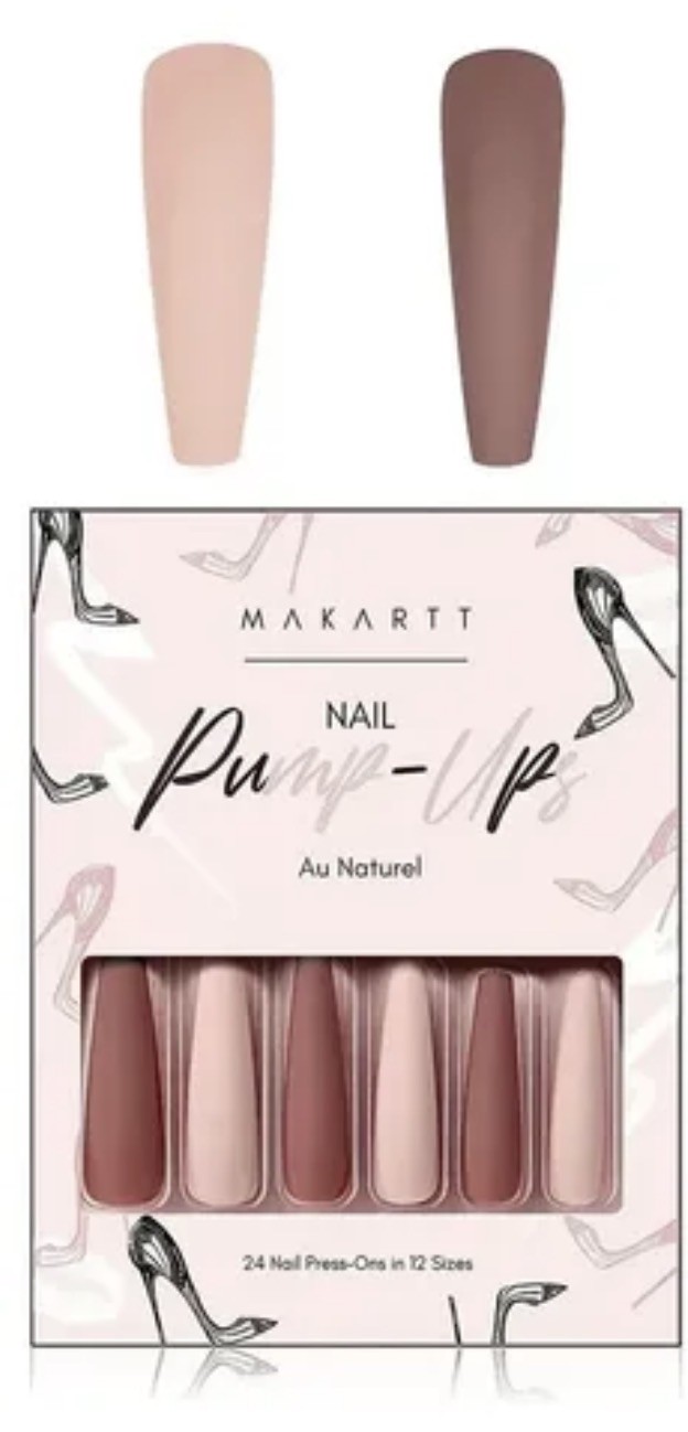 Makartt XXL Long Press-On Nail Kit, Glue-On Acrylic Nails, French Press-On Nails