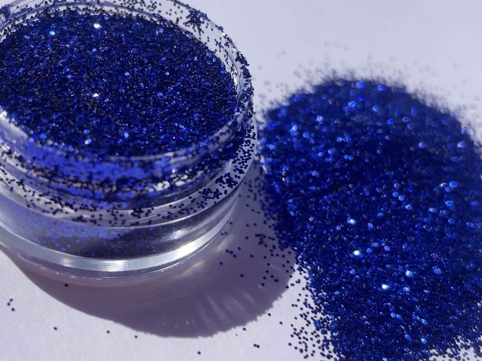 Holographic premium Deep Ocean Blue Glitter Stack 6pcs Laser Loose Glitter DIY