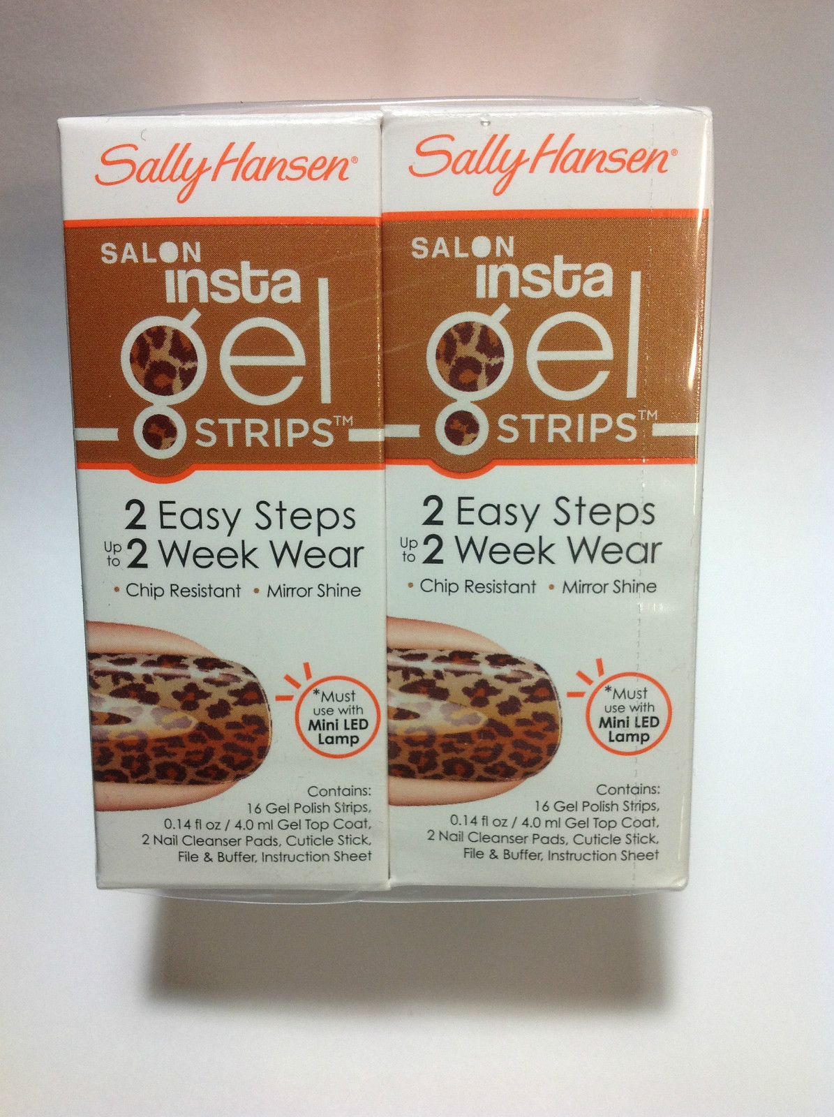 2 X Sally Hansen Insta Gel strips ( #370 WALK THE CATWALK ) NEW & SEALED.