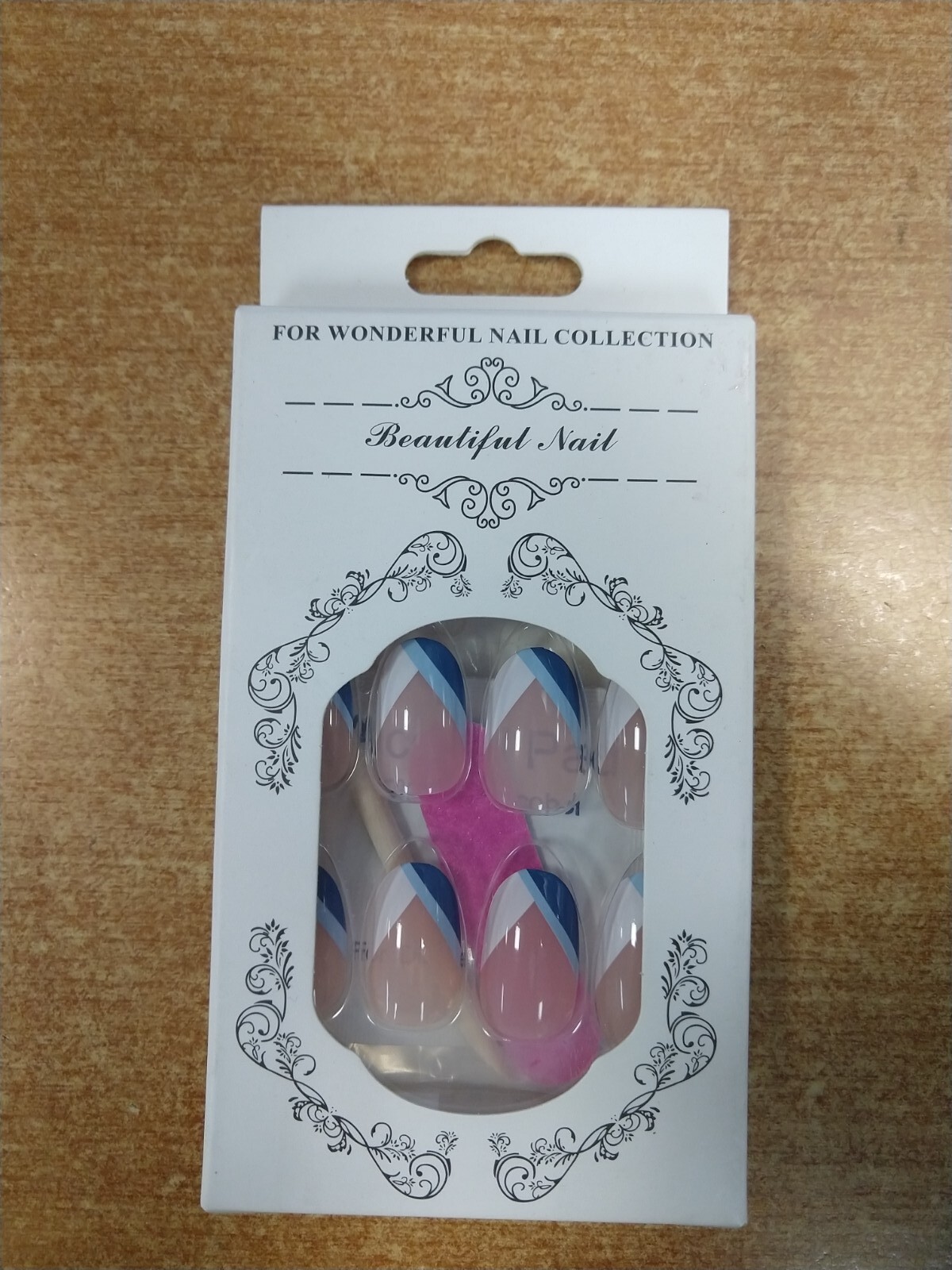 4 Boxes of 24: Oval Shaped Press On Nails (14D-1819)