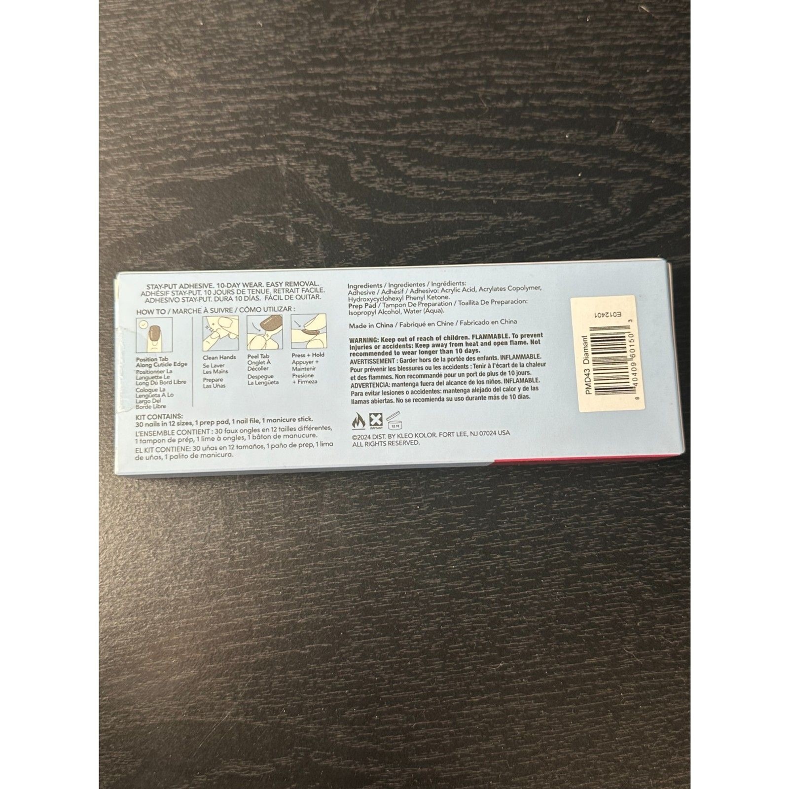 Kleo Kolor Press-On Gel Nails – Diamant – Free Shipping