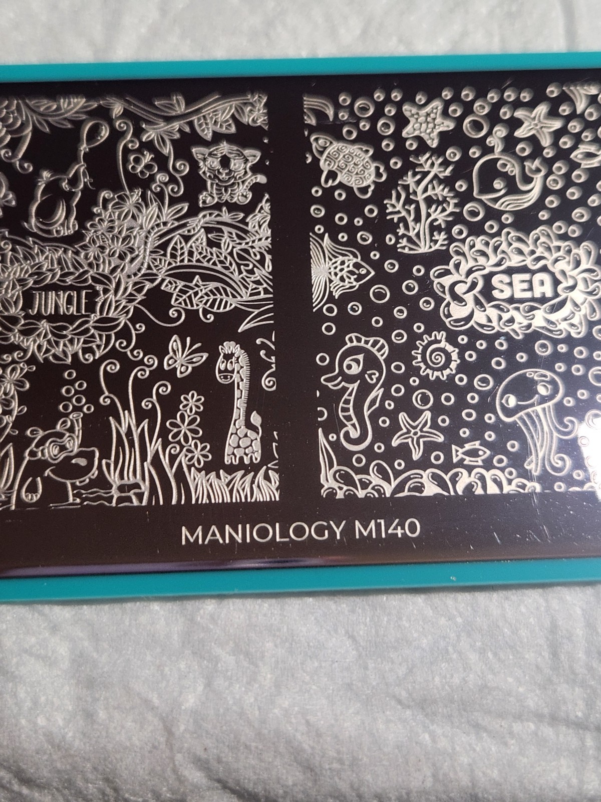 Maniology Nail Stamping Plate M140 Land and Sea