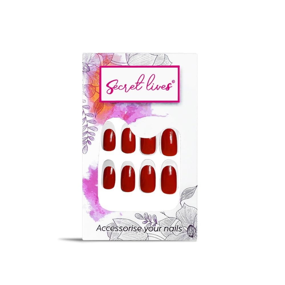 Secret Lives® acrylic press on nails designer artifical nails extension 24 set