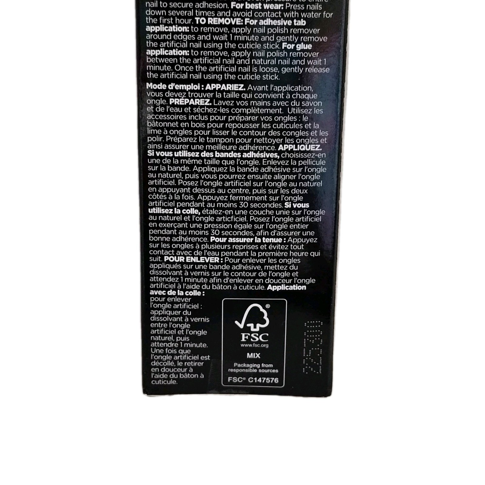 Sally Hansen SALON EFFECTS PERFECT MANICURE 24 SQUARE Press On Nails PINK CLAY