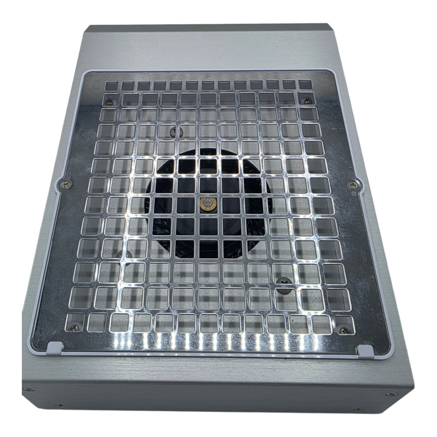 Zephyros SM Nail Dust Collector Silver Metal Brushed Finish TESTED