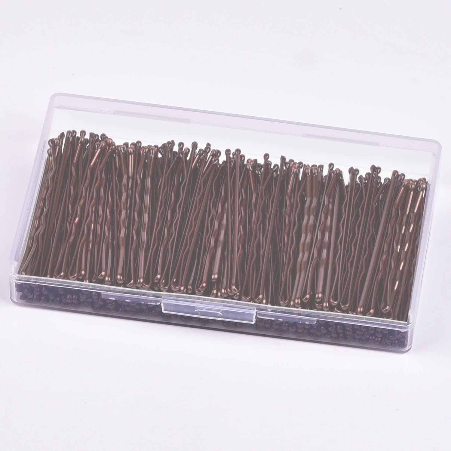 MORGLES Bobby Pins Brown, 240 Pcs Hair 1 Count (Pack of 240), Brown (2.2inch)