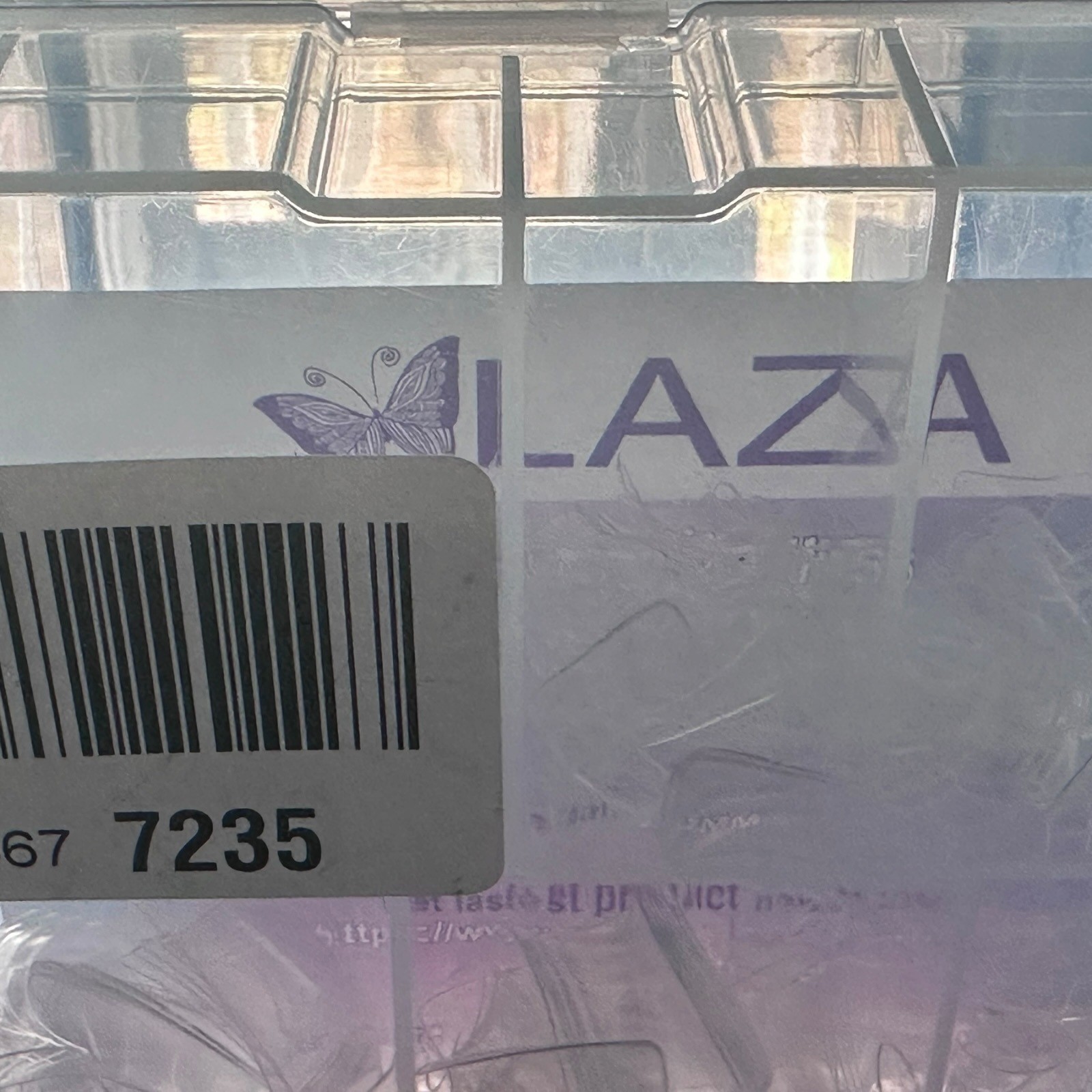 Laza Full Cover Nail Tips 600pcs Clear Excellent Multi-Size Storage Case Set