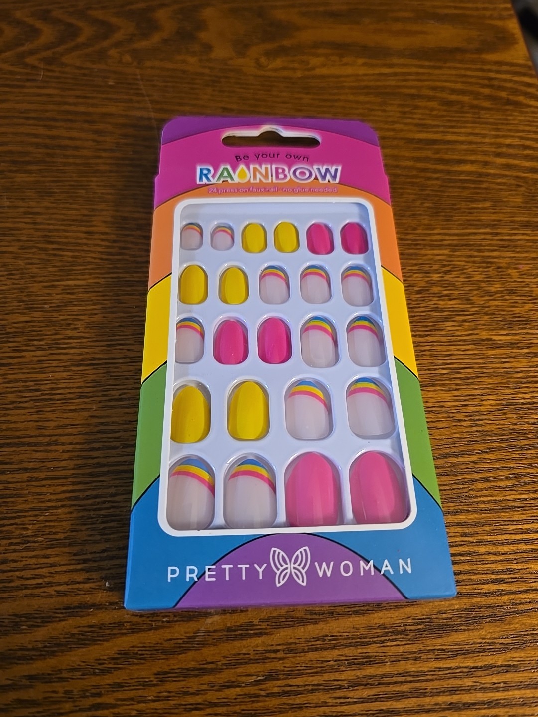 Pretty Woman Press-On Nails Be Your own Rainbow Kids / Small