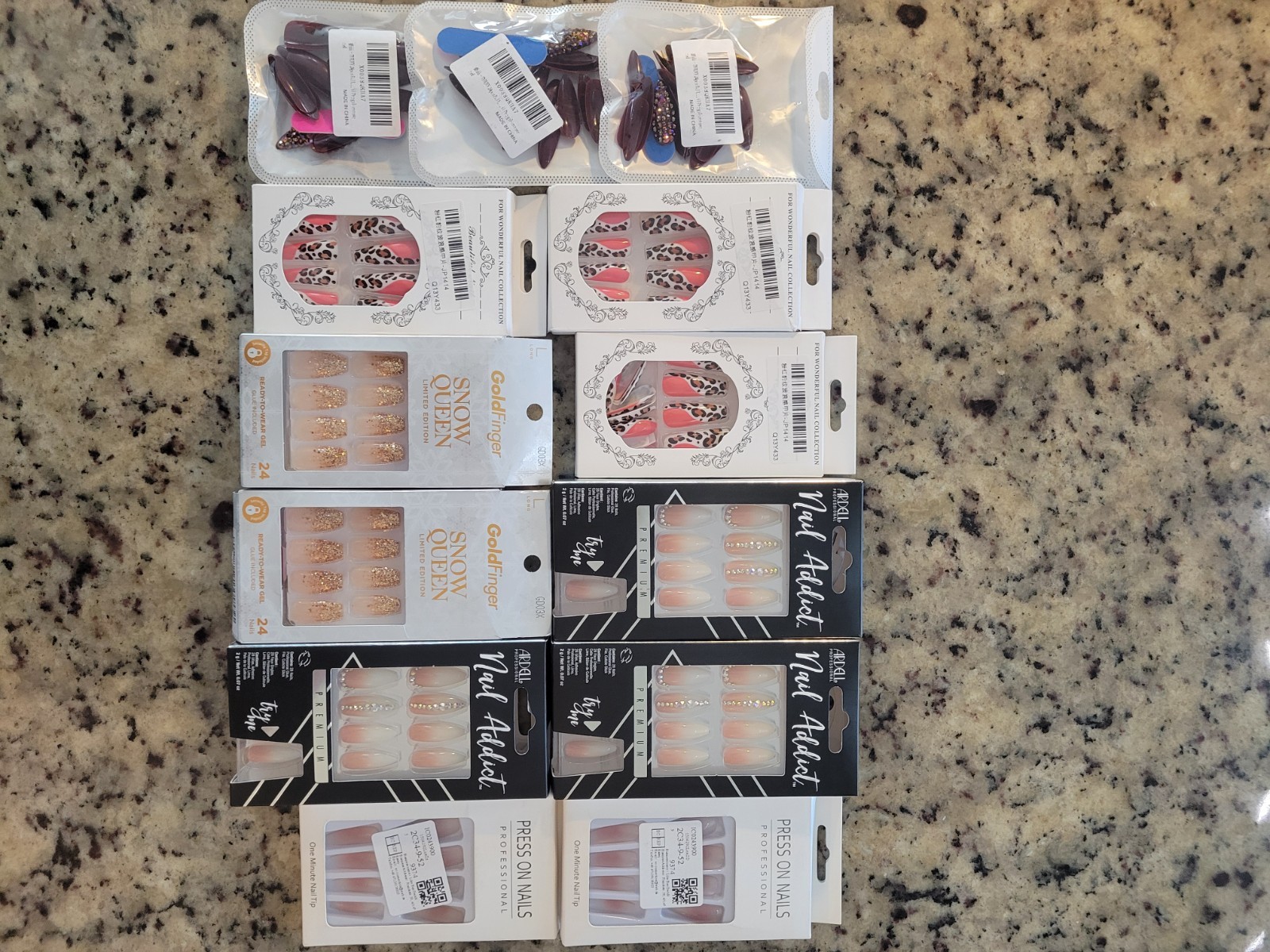 Kiss Goldfinger Nail Addict Press On Nails Long Coffin Almond Square