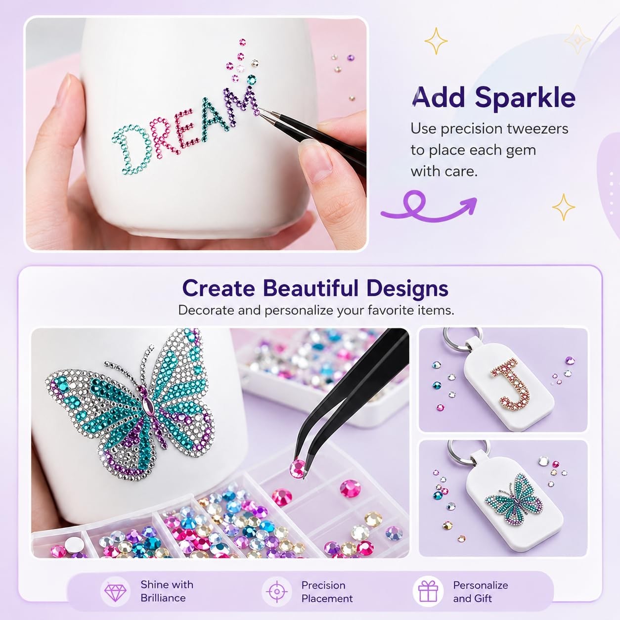 40000 PCS Bedazzling Kit with Rhinestones, 40 Colors 3mm Resin Jelly Flatback…