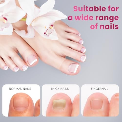 – Poly Extension Gel Toenail 150pcs Reusable Full Cover Dual Dual Toe Forms