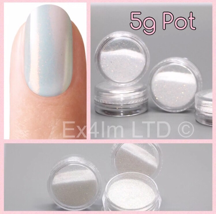 SALE! 5g Mermaid Effect Nail Powder AB Dust Shimmer Unicorn Iridescent Craft UK