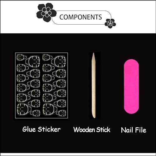 Green Press on Nails Short Square Fake Nails Glitter False Nails with Style8
