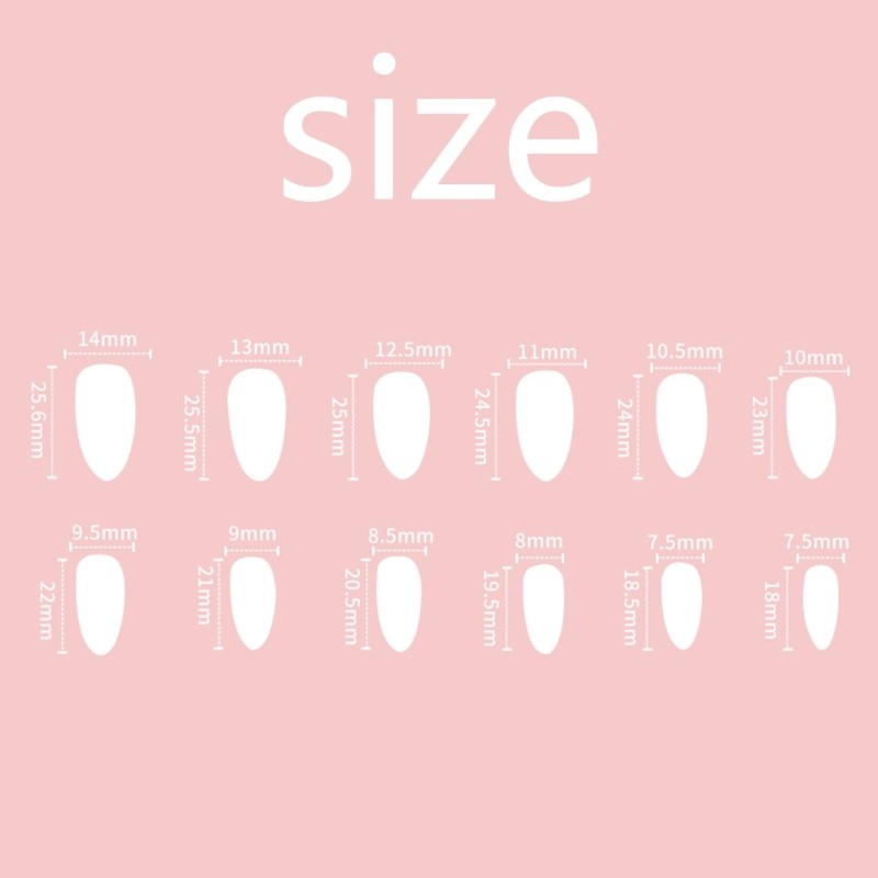 24 Pieces Trendy False Nail Full Cover on Nail Manicure for Any Occasion