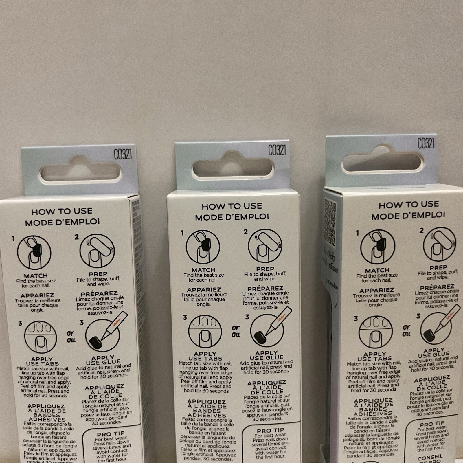 Sally Hansen Salon Effects Perfect Press On Nails Hyp-nautical CO321 Lot Of 3