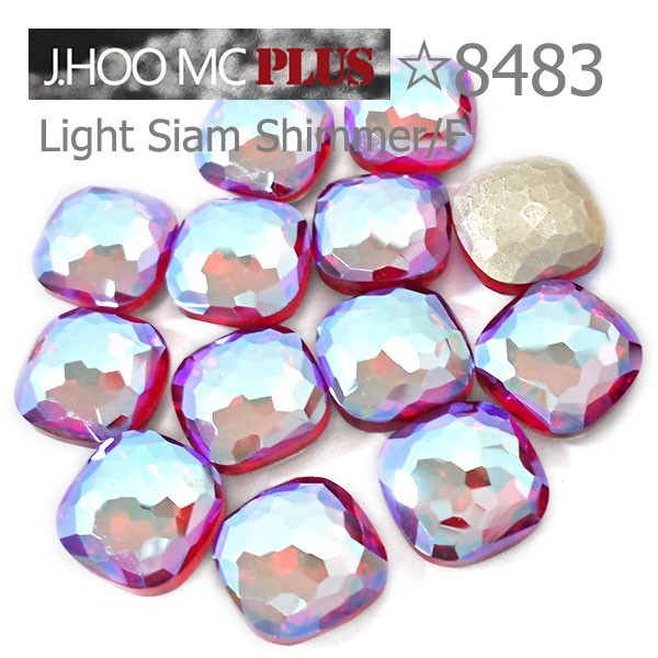 J.HOO Crystal 8483 Cushion V-Cut Fancy Rhinestones 8mm Nail Art (6pcs)