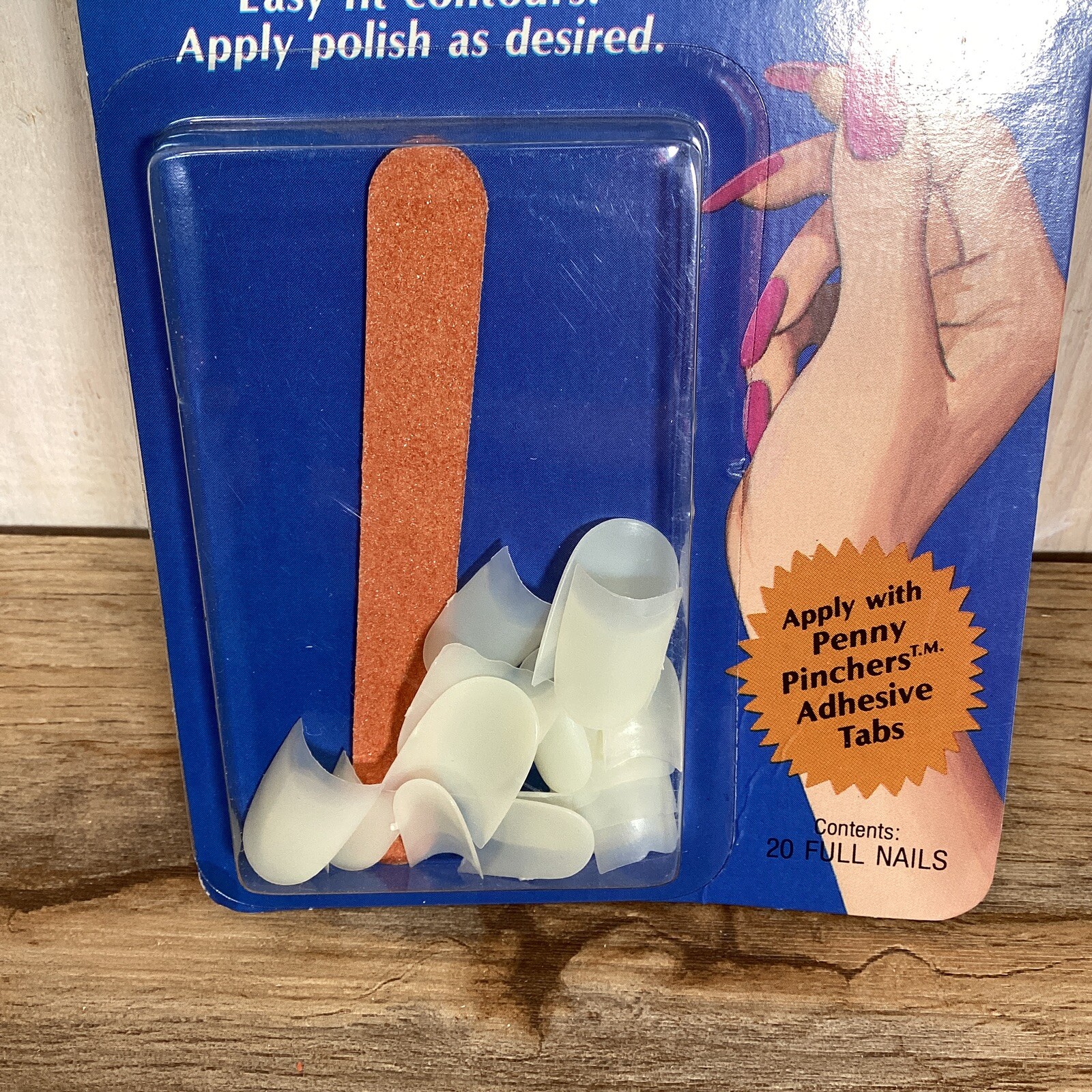 New Vintage Lee Penny Pinchers Press On Nails, Fake Finger Nail, Retro