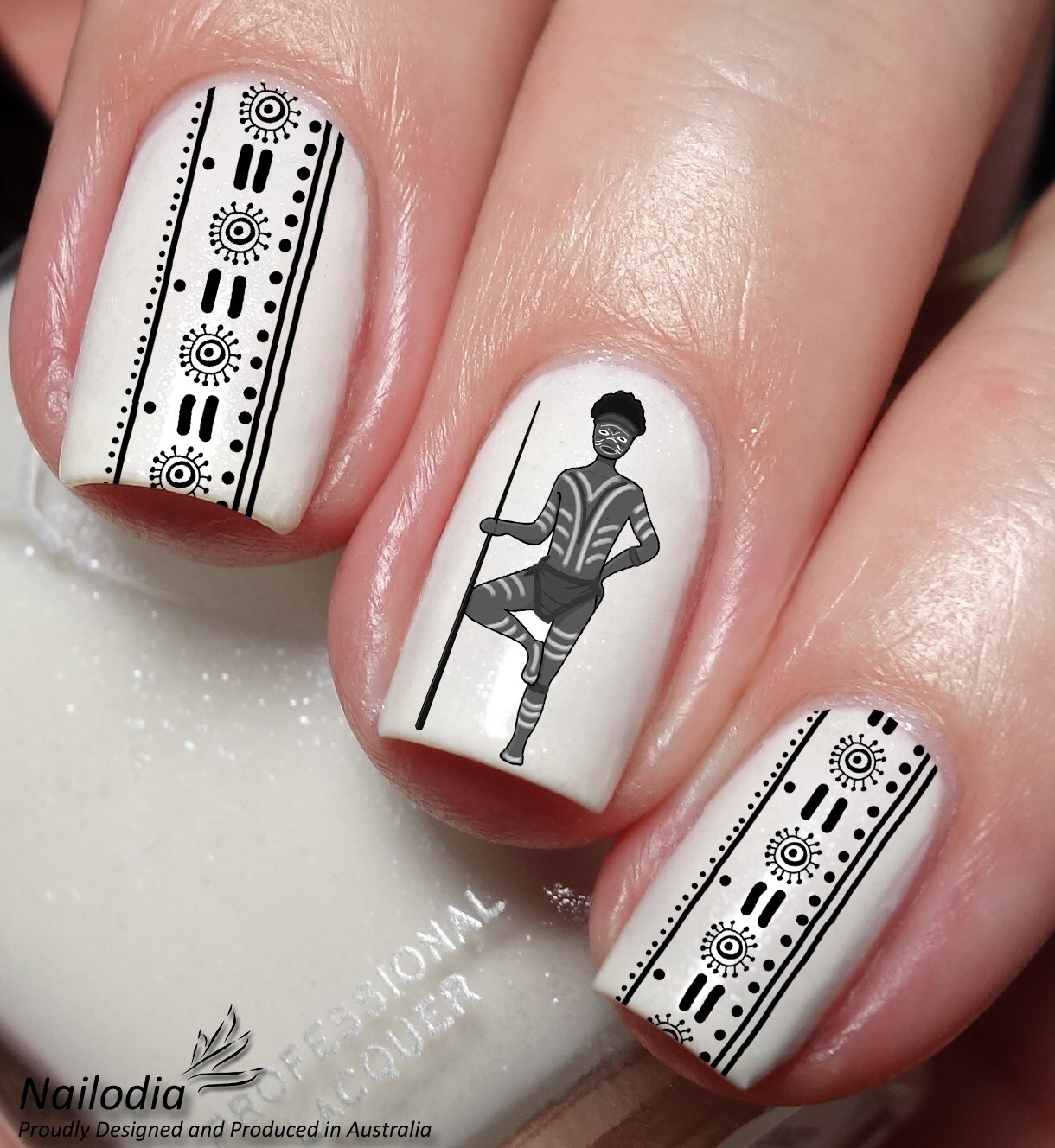Australia Aboriginals Indigenous Painting Nail Art Decal Sticker