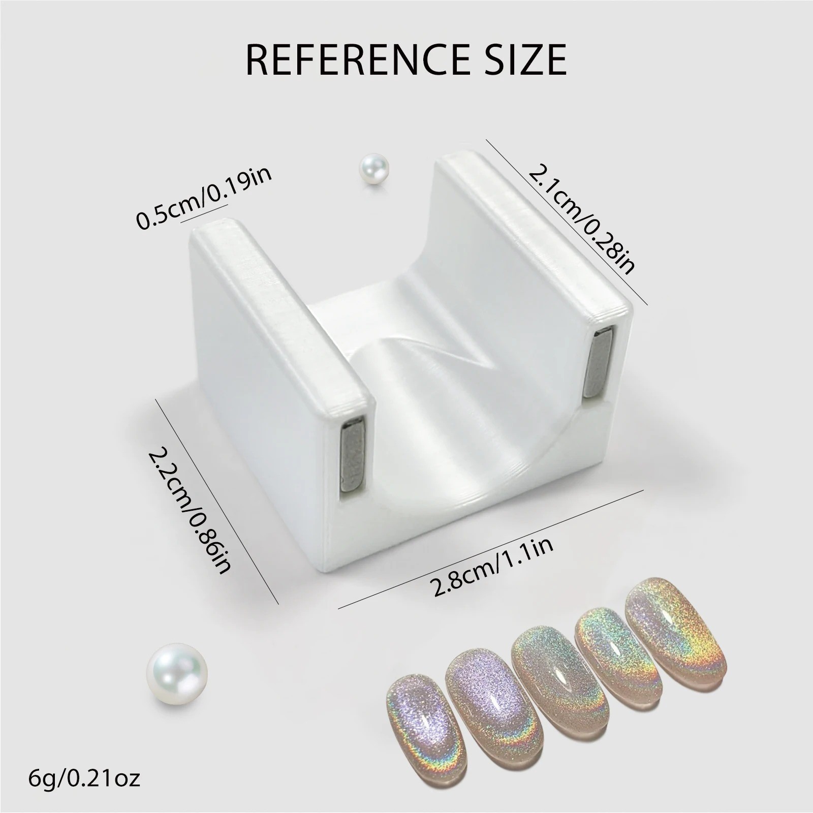 1PC U-Shaped Cat Eye Nail Art Magnet Tool