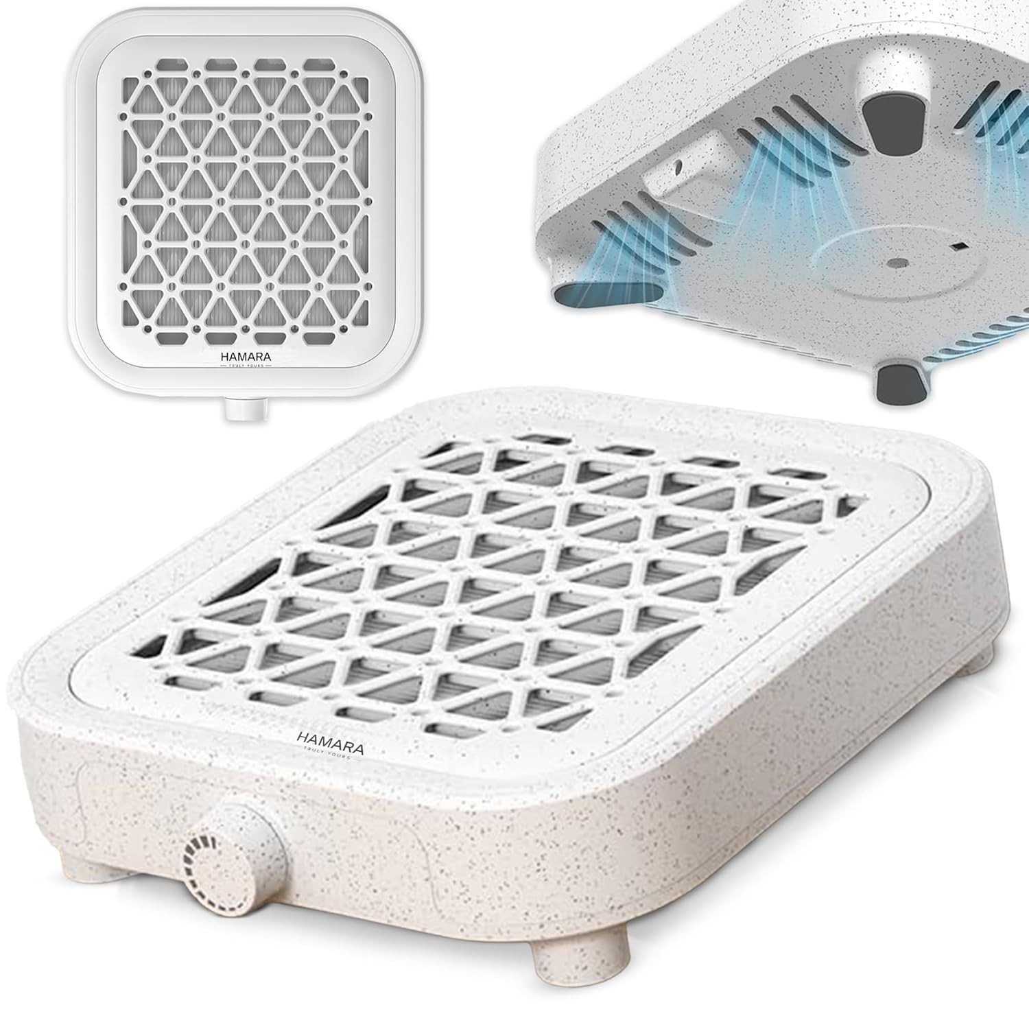 Nail Dust Collector – 4 Suction Levels – Replaceable Filter – Powerful Suction