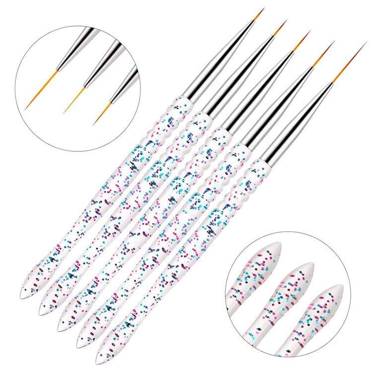 Nail Dotting Tools 10 Pcs Kit, 5 Pcs Double-end Nail Dotting tools and 5 Pcs