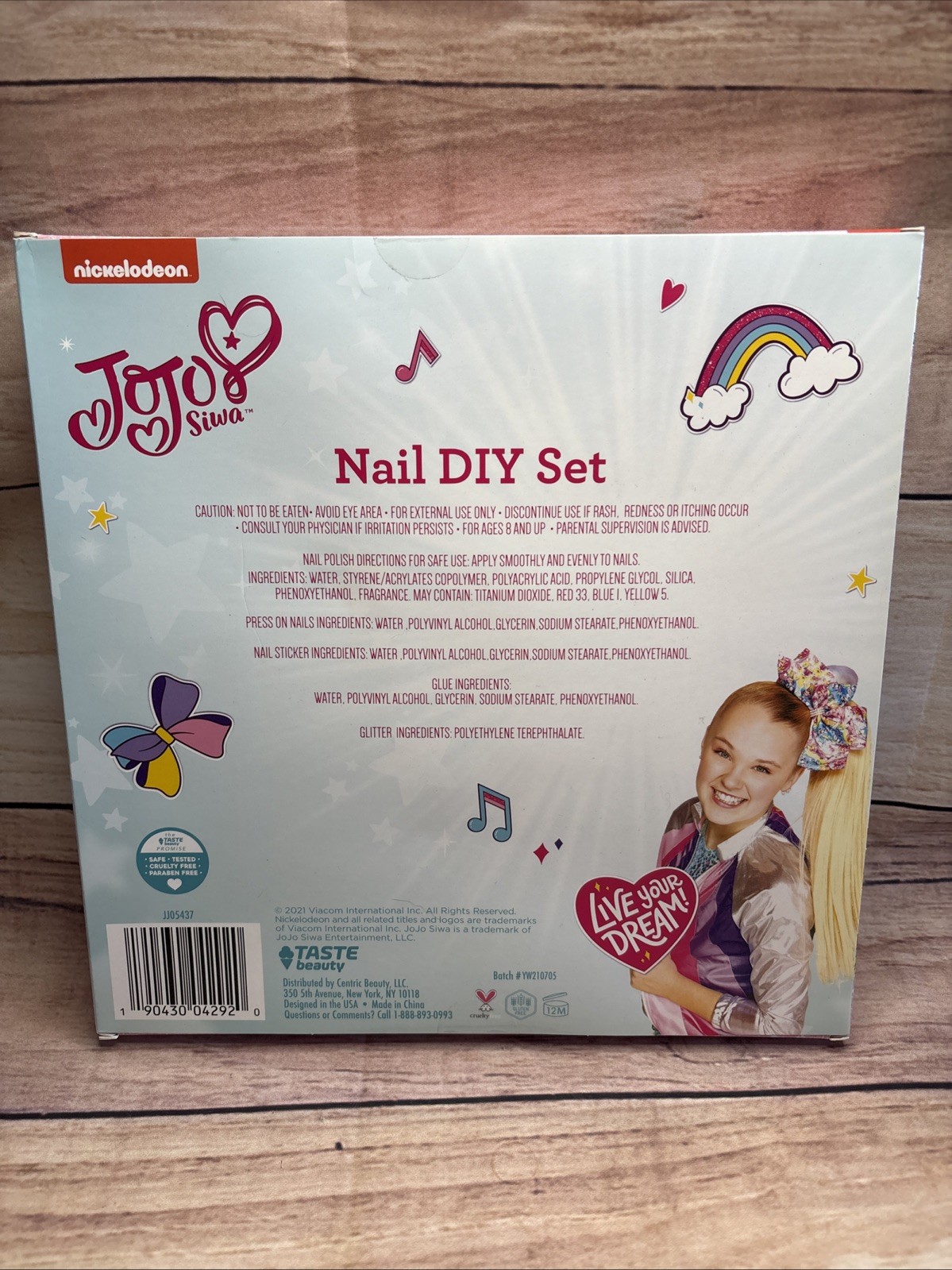 JoJo Siwa 80+ pcs Nail Kit DIY Polish Glitter Stickers Gems and More NEW