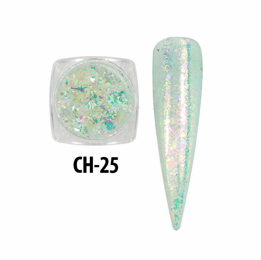 METALLIC FLAKES NAIL DECORATIONS Mia Secret Nail Art Design CH-25