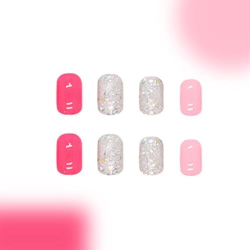 Square Spring Fake Nails – Press on Square Nails – A01 Style