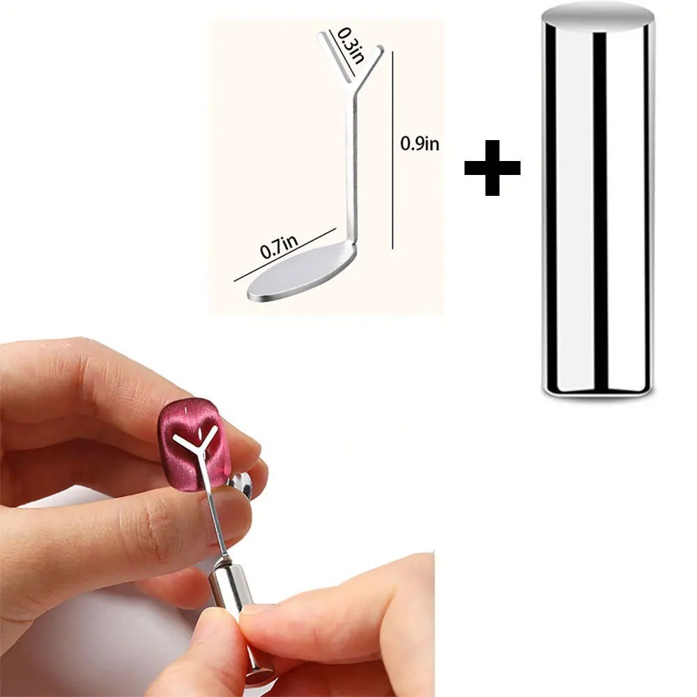Magnetic Cat Eye Nail Pen 3-in-1 Gel Polish Magnet Stick 130mm Strong
